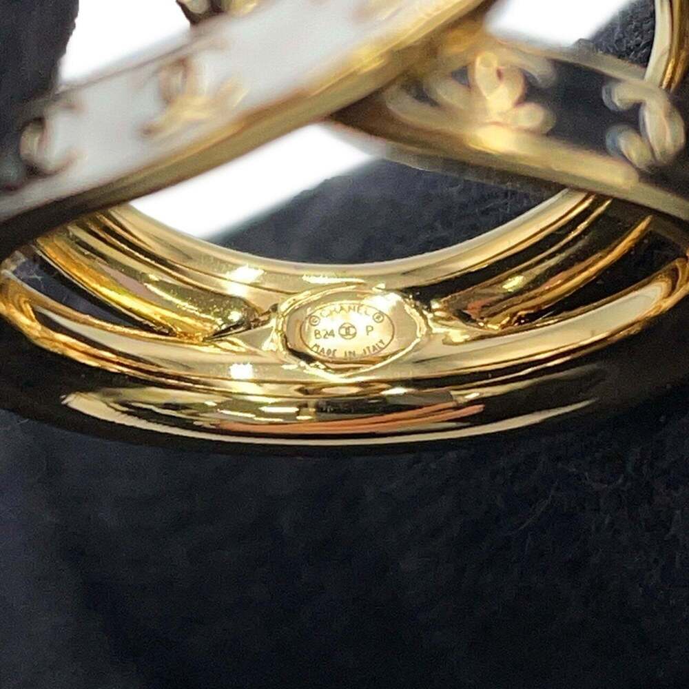 CHANEL Authentic Black Logo Ring - Picture 8 of 9